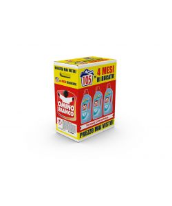 Omino Bianco Detersivo Liquido Lavatrice 1400 ml x3 Muschio Bianco