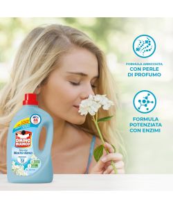 Omino Bianco Detersivo Liquido Lavatrice 1400 ml x3 Muschio Bianco