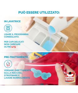 Omino Bianco Detersivo Liquido Lavatrice 1400 ml x3 Muschio Bianco
