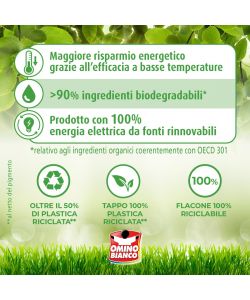 Omino Bianco Detersivo Liquido Lavatrice 1400 ml x3 Muschio Bianco