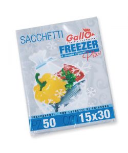 Sacchetti Freezer Cm 15X30 Pz 50 Gallo