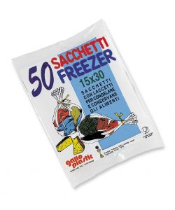Gallo Sacchetti Freezer Trasparenti - 15x30 cm - Confezione 50 Pz