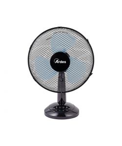 Ardes Ventilatore da Tavolo 40W D.30cm - Nero e Turchese - 3 Velocità