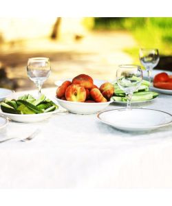 Tovagliato cerato bianco 140 cm x 20 m rotolo impermeabile