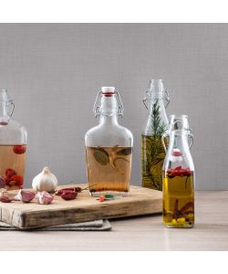 Bormioli Bottiglia Swing in Vetro con Tappo Meccanico 0,25 lt