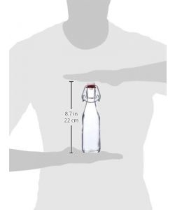Bormioli Bottiglia Swing in Vetro con Tappo Meccanico 0,25 lt