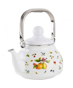 Bollitore in Acciaio Smaltato 1L con Manico Inox - Fantasie assortite