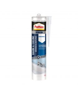 Pattex Silicone Acetico per Cucine e Sanitari - Trasparente 280 ml