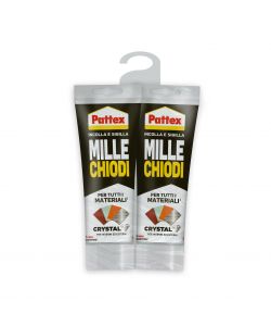 Pattex Millechiodi Crystal - Adesivo Sigillante Trasparente - 2 x 90g