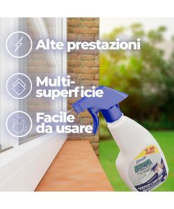 Ariasana Spray Antimuffa Smuffer Pro 250 ml Trasparente per Interni ed Esterni