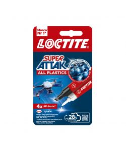 LOCTITE Super Attak Kit Adesivo Plastica 2G + Attivatore Penna 4ML