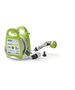 G.F. Kit Tubo Aquabalcony 10 m - Avvolgitubo Verde per Giardino e Terrazzo