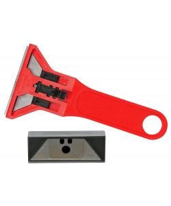 Valex Raschietto Compact Rosso Lama Retraibile da 60mm - 5 ricambi