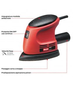 Valex Levigatrice Palmare Quick 20 105W - Piastra 140x100mm