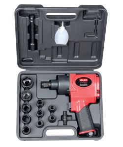 Valex Avvitatore Pneumatico 1/2' Nero con 10 Bussole e Valigetta