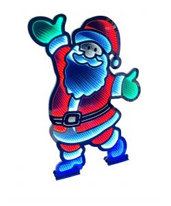 Figura Led Infinity  Babbo Natale