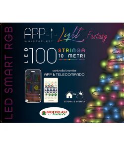 Stringa 100 LED Multicolor Smart RGB App-I Light 8m - con Telecomando
