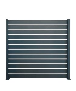 Doghe in Alluminio Antracite 150x2x10 cm per Recinzioni Modulari