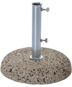 VERDELOOK Base Ombrellone Cemento 25 kg con Tubo Metallo d. 45 mm Grigio