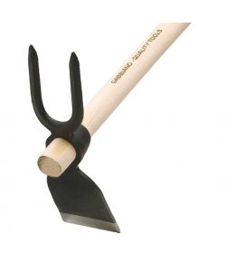 Agef Zappetta Forgiata Bidente - Manico Faggio Naturale - 120 cm