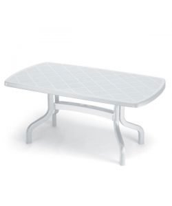 Tavolo resina ribalto bianco 160 x 90 cm