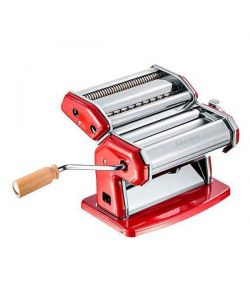 Imperia Macchina Pasta Manuale Acciaio Rossa - Taglierina Duplex 150mm