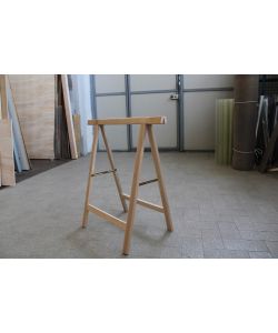 Pircher Cavalletto Pieghevole in Legno di Faggio 75x40x80 cm Naturale