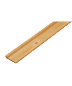 Pircher Battiscopa in Legno di Pino 14x7 cm Lucido 2700 mm per Interni
