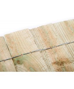 Pircher Bordura Arrotolata in Legno di Pino Naturale - 200x20 cm