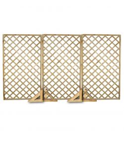 Pircher Grigliato in Legno Naturale per Giardino - 120x180 cm