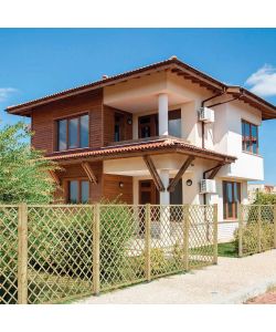 Pircher Grigliato in Legno Naturale per Giardino - 120x180 cm