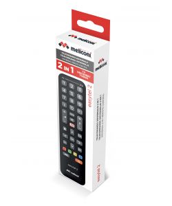 Meliconi Telecomando Universale 2 in 1 Nero per TV e Decoder