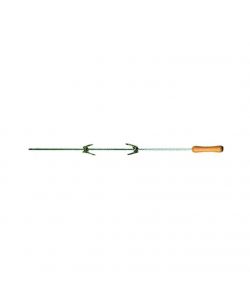 Ompagrill Spiedo a Mano 80 cm Acciaio Inossidabile con 2 Forchette