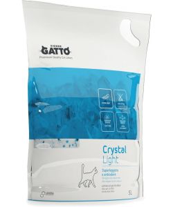 Lindocat Lettiera Crystal Light Gel di Silice Ultra Leggera 5L