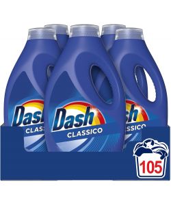 Dash Detersivo Liquido 21 Lavaggi 1050 ml Bianco Senza Profumazione