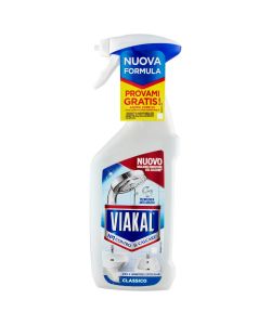 VIAKAL Spray Anticalcare 470ml Classico per Vetro e Superfici Scintillanti