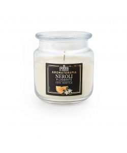 CERERIA DI GIORGIO Candela profumata giara 10x10 cm cera vegetale gialla Neroli