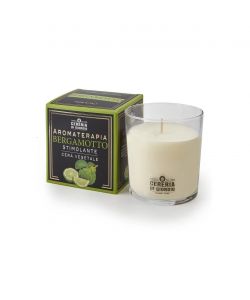 CERERIA DI GIORGIO Candela Profumata Verde Cera Vegetale 8,9x8,4 cm Bergamotto