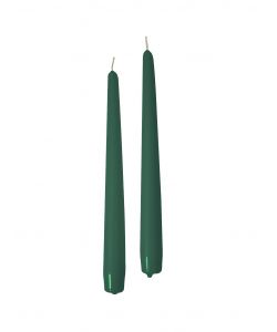 CERERIA DI GIORGIO Candele Coniche Verde Scuro 25 cm - 2 PZ Inodore