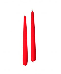 CERERIA DI GIORGIO Candele Coniche Rosse 2 Pz 25 cm Inodore Decorazione