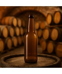 Ferrari Bottiglia per Birra 0,5L in Vetro Marrone per Tappo Corona - Singola