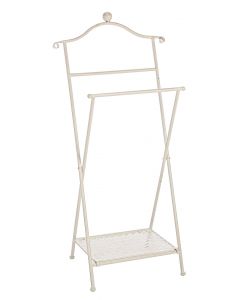 Bizzotto Indossatore Charlotte Bianco 46x28x98 cm Stile Shabby Chic