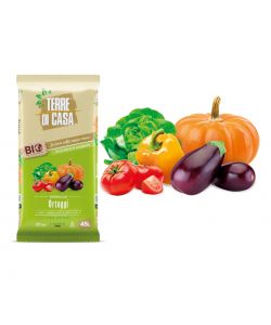 Terre di Casa Terriccio Bio per Semina e Trapianti di Ortaggi 45L