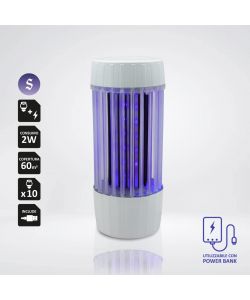 Elettroinsetticida Cub-Zan USB con LED UV Bianco