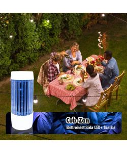 Elettroinsetticida Cub-Zan USB con LED UV Bianco