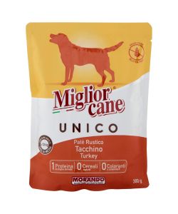 Miglior Cane Paté Tacchino 300g - Alimento umido per cani - Wellness System