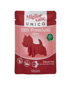 Miglior Cane Paté Prosciutto 100g - Cibo Completo per Cani di Piccola Taglia