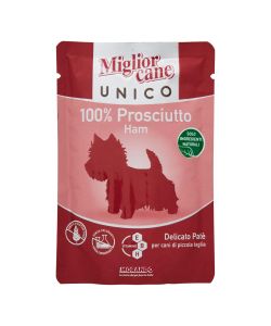 Miglior Cane Paté Prosciutto 100g - Cibo Completo per Cani di Piccola Taglia