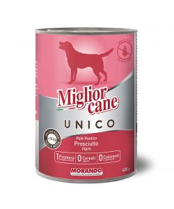 Miglior Cane Unico Paté Prosciutto 400g - Alimento Completo per Cani Medi