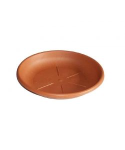 Bama Sottovaso Rotondo Terracotta D.26 cm in Plastica Resistente